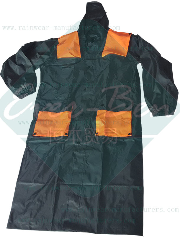 China Polyester rainwears polyester rainsuit rain jackets overall rain suit motorcycle